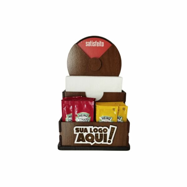 Porta guardanapos com rodízio sinalizador de sabores - Image 3