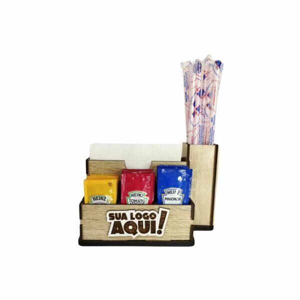 Porta guardanapos e canudos Personalizado - Image 2