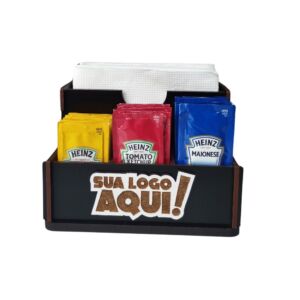 Porta Guardanapos e sachês triplo