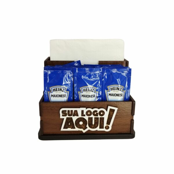 Porta papel e sachês de mesa duplo - Image 2