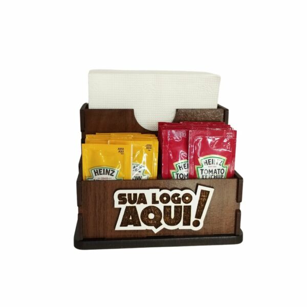 Porta papel e sachês de mesa duplo - Image 4
