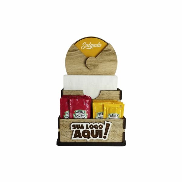 Porta guardanapos com rodízio sinalizador de sabores - Image 9