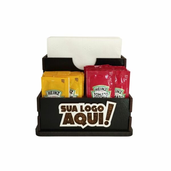 Porta papel e sachês de mesa duplo - Image 5