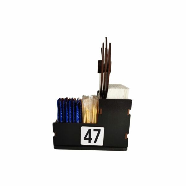 Porta Guardanapos e sachês com placa de rodizio e porta palitos - Image 12